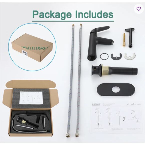 Single-Hole Single-handle Bathroom Faucet with Drain Assembly 13397004 - Picture 2 of 4